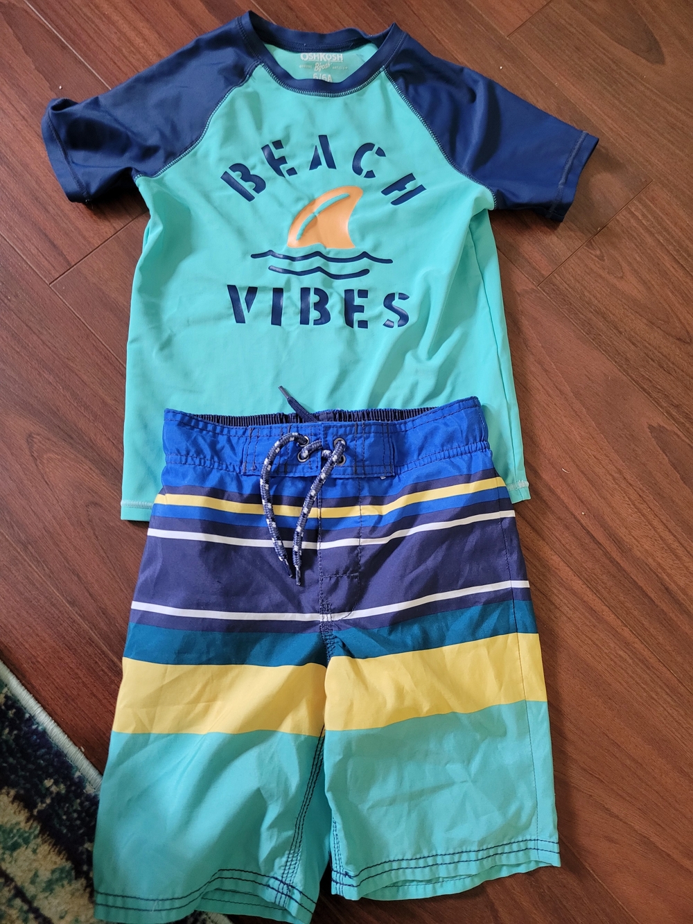 OshKosh B'gosh Aqua and Navy Boys Swim Set